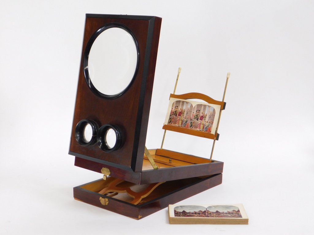 C 1900 TABLE TOP GRAPHOSCOPE STEREO 29c03f