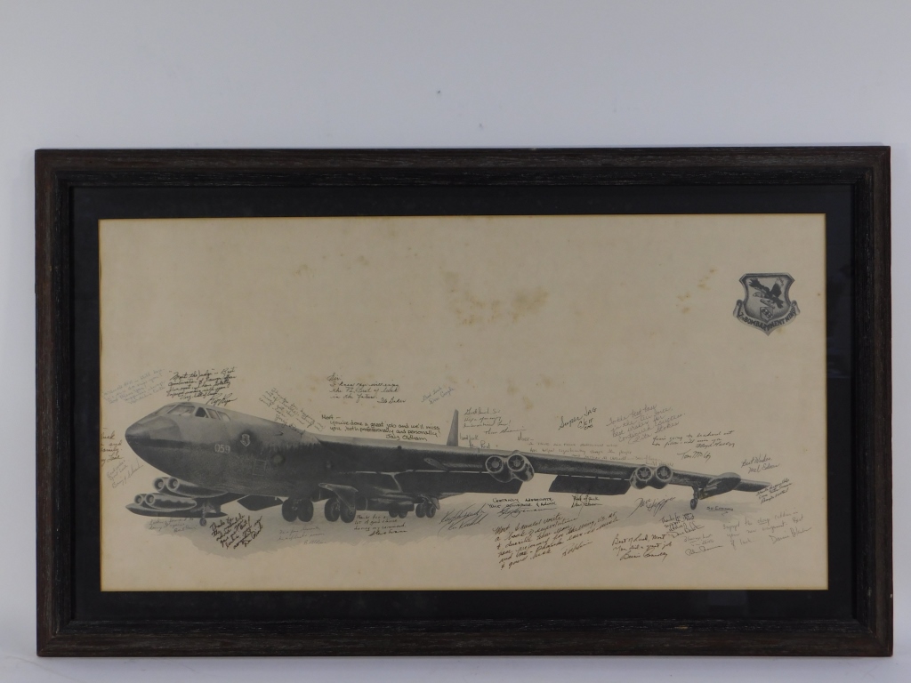 BOEING B-52 7TH BOMBARDMENT WING SIGNED