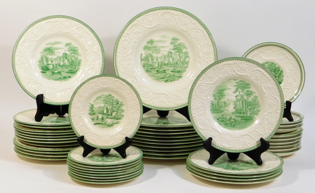 49PC WEDGWOOD PATRICIAN GREEN TORBAY