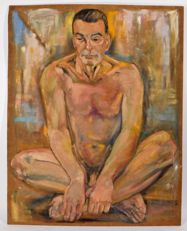 MODERNIST STUDY PAINTING OF A SEATED