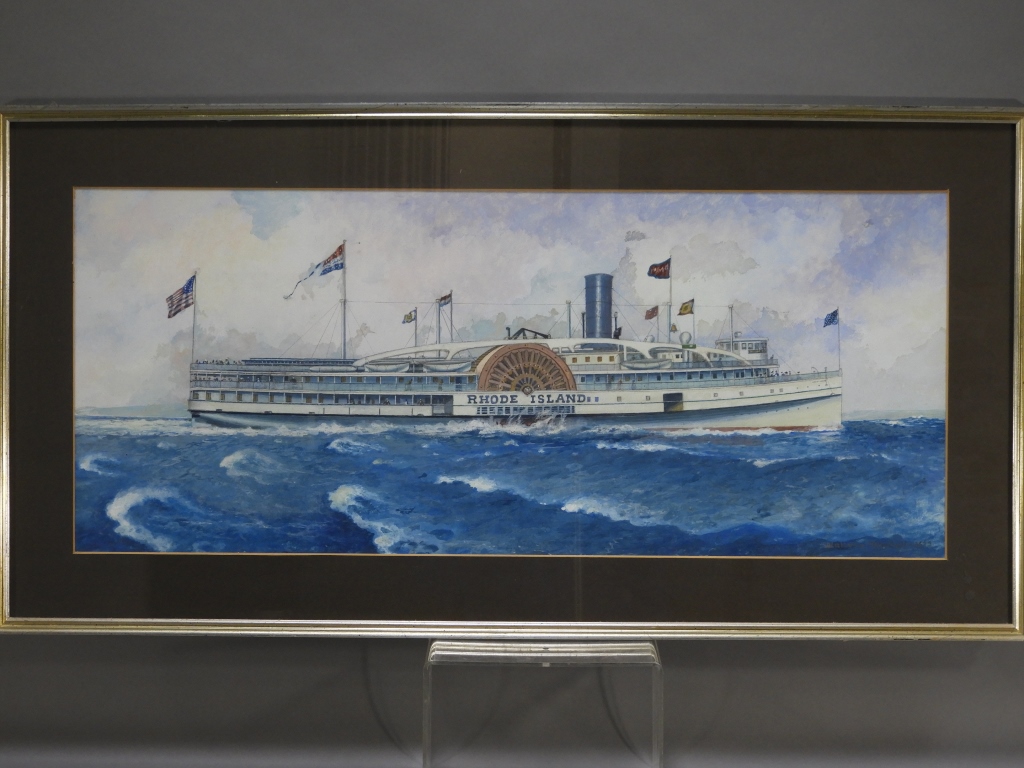 WALLACE RANDALL PAINTING OF STEAMSHIP 29c1a8