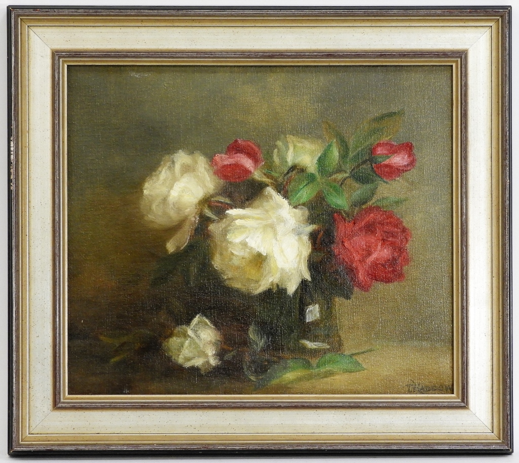 THEO HADDOW RED WHITE ROSES STILL 29c20c