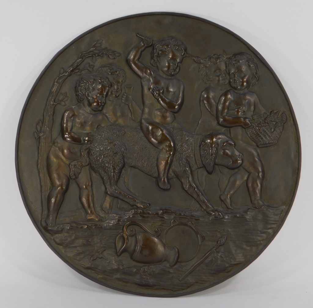 19C CONTINENTAL REPOUSSE BRONZE 29c238