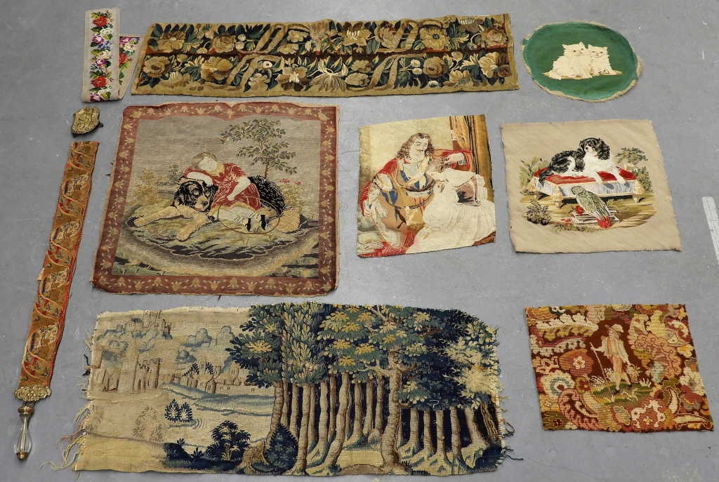 EARLY BELGIUM FRENCH TAPESTRY GROUP 29c253