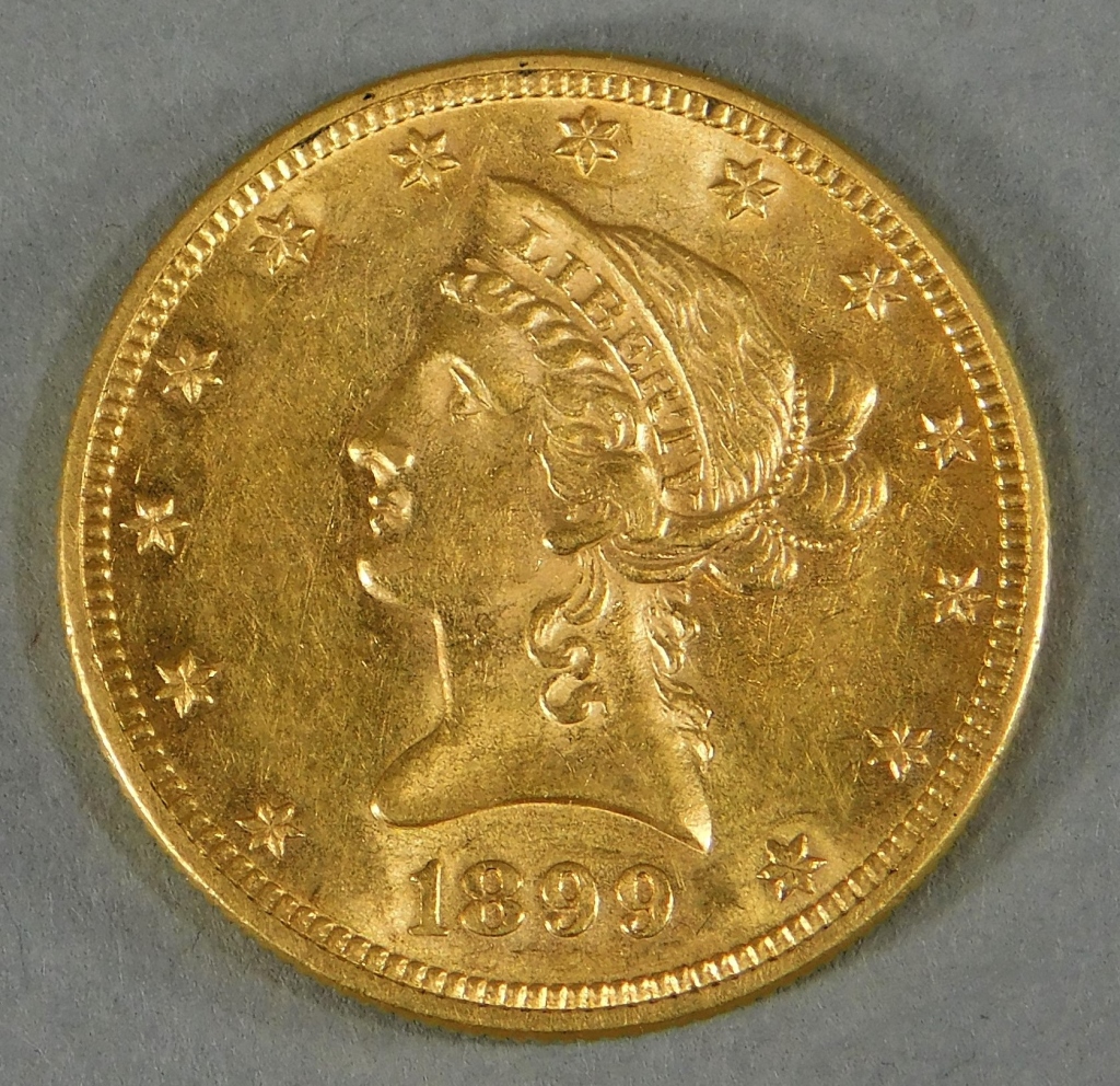 1899 10 DOLLAR LIBERTY HEAD EAGLE 29c29f