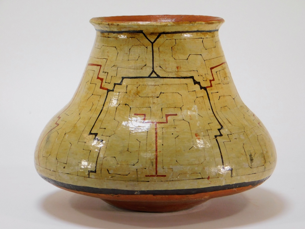 PERUVIAN SHIPIBO EARTHENWARE POTTERY