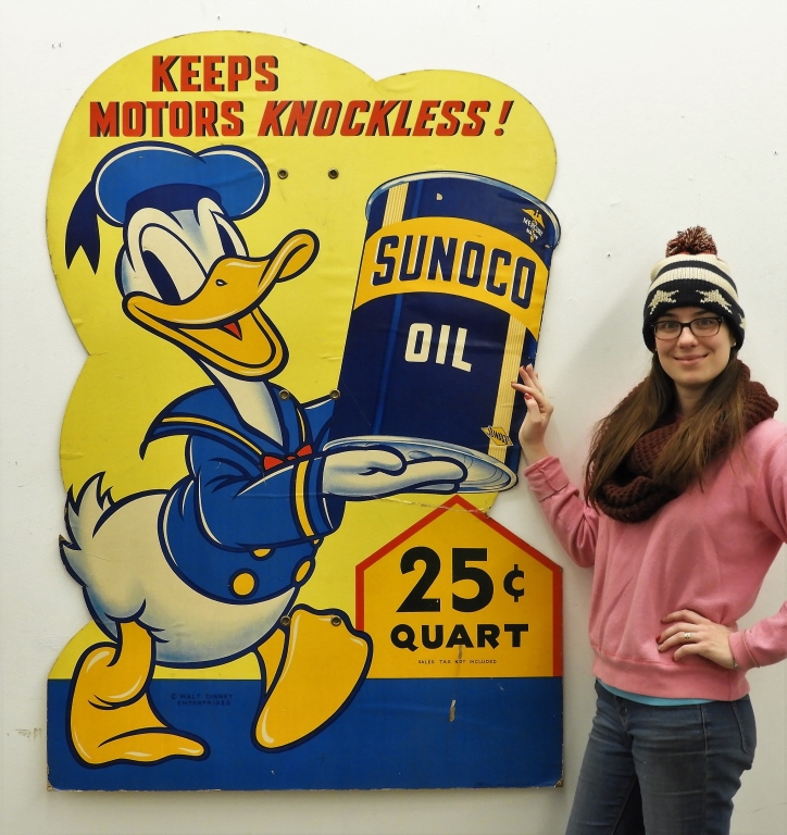 C.1940 DONALD DUCK SUNOCO OIL ADVERTISEMENT