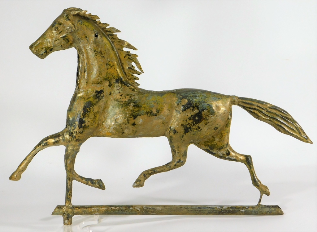 AMERICAN ETHAN ALLEN GILT COPPER HORSE