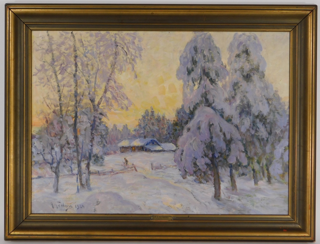 ANTON GENBERG IMPRESSIONIST LANDSCAPE 29c4a9