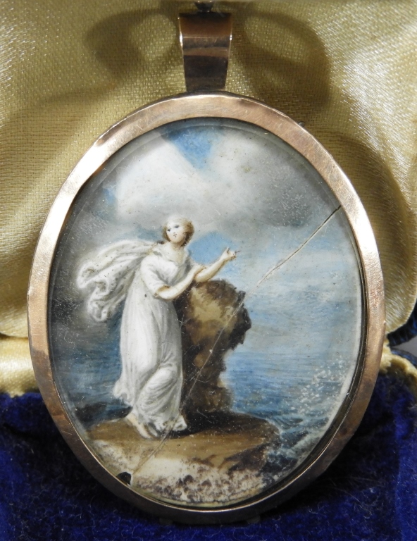 18C. AMERICAN MINIATURE PAINTED