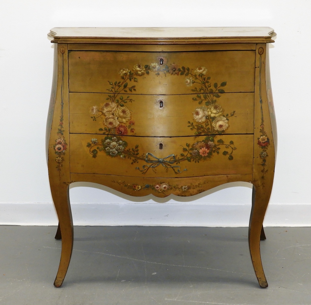 C 1900 FRENCH PROVINCIAL HAND PAINTED 29c528