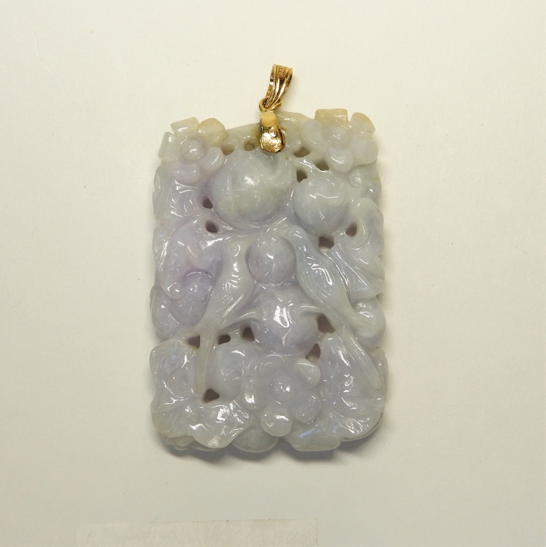 CHINESE QING DYNASTY LAVENDER JADE 29c596