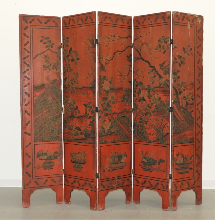CHINESE QING DYNASTY RED LACQUERED 29c5c4