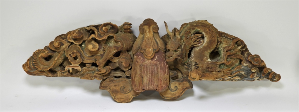 19C CHINESE CARVED WOOD ARCHITECTURAL