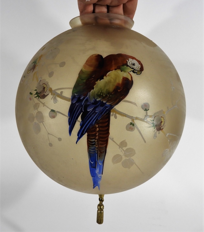 AMERICAN ART NOUVEAU PAINTED PARROT 29c63f