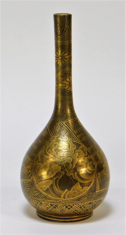 CHINESE QING DYNASTY BLACK GILT 29c670