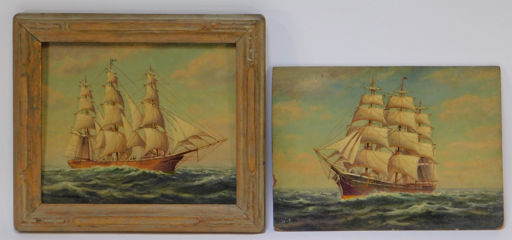 2 WILLIAM PASKELL MARITIME SEASCAPE 29c719