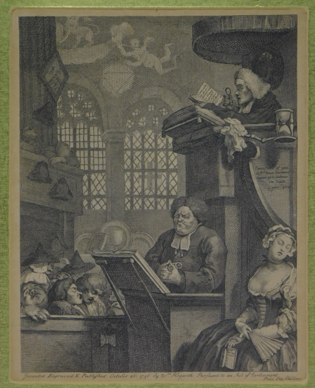 WILLIAM HOGARTH SLEEPING CONGREGATION 29c717