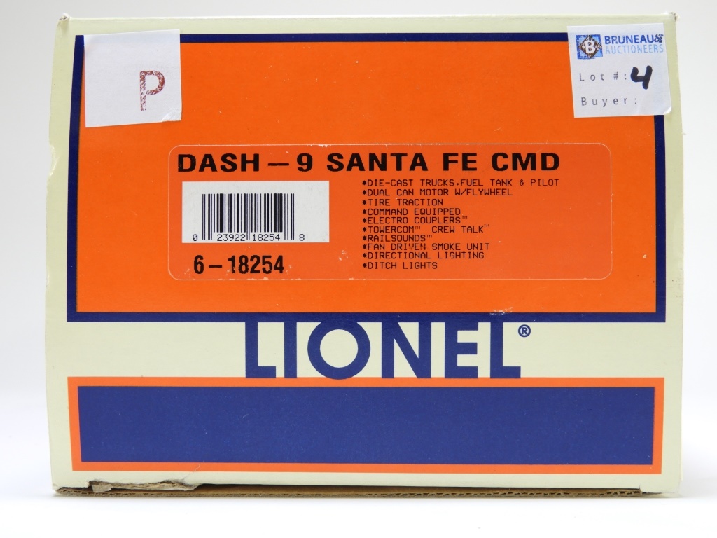 LIONEL DASH 9 SANTA FE COMMAND 29c752