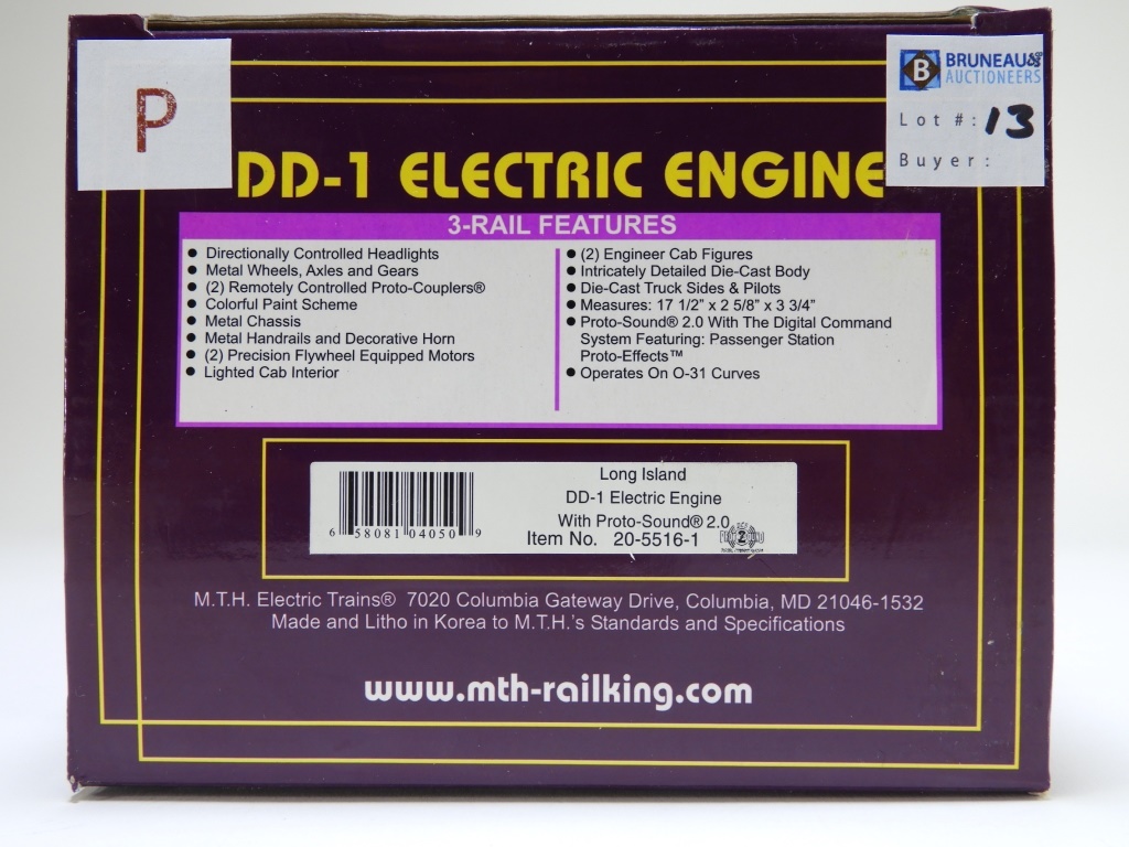 MTH LONG ISLAND DD-1 ELECTRIC ENGINE