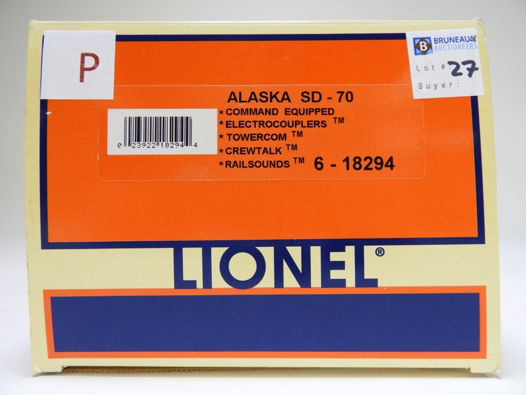 LIONEL ALASKA SD 70 ELECTRIC MODEL 29c778