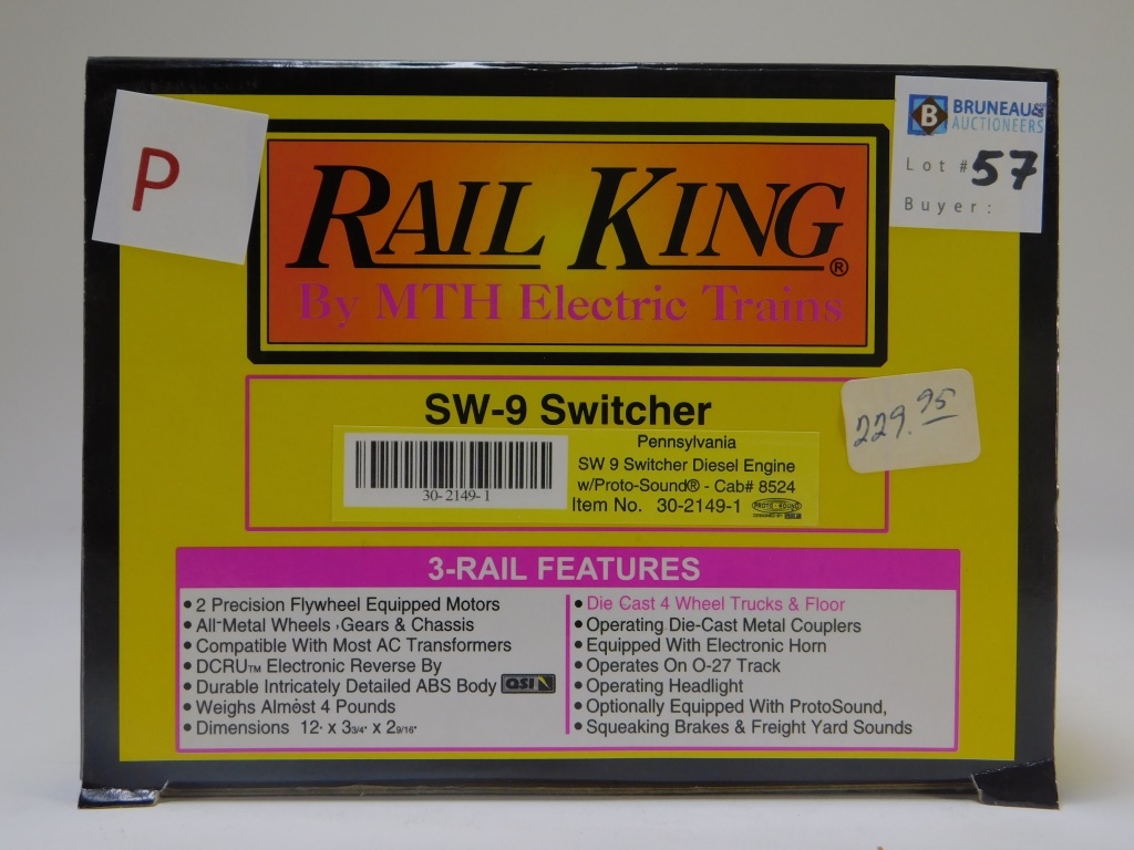 RAIL KING PENNSYLVANIA SW 9 SWITCHER 29c7a5