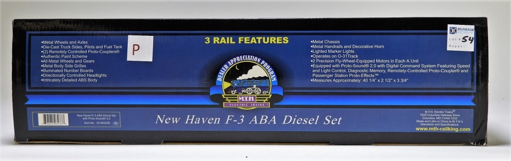 MTH NEW HAVEN F 3 ABA DIESEL ENGINE 29c7a1