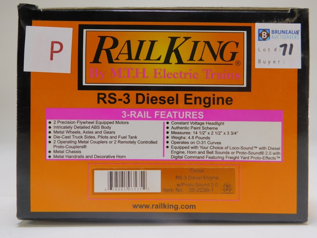 RAIL KING CIRCUS RS 3 DIESL ENGINE 29c7bd