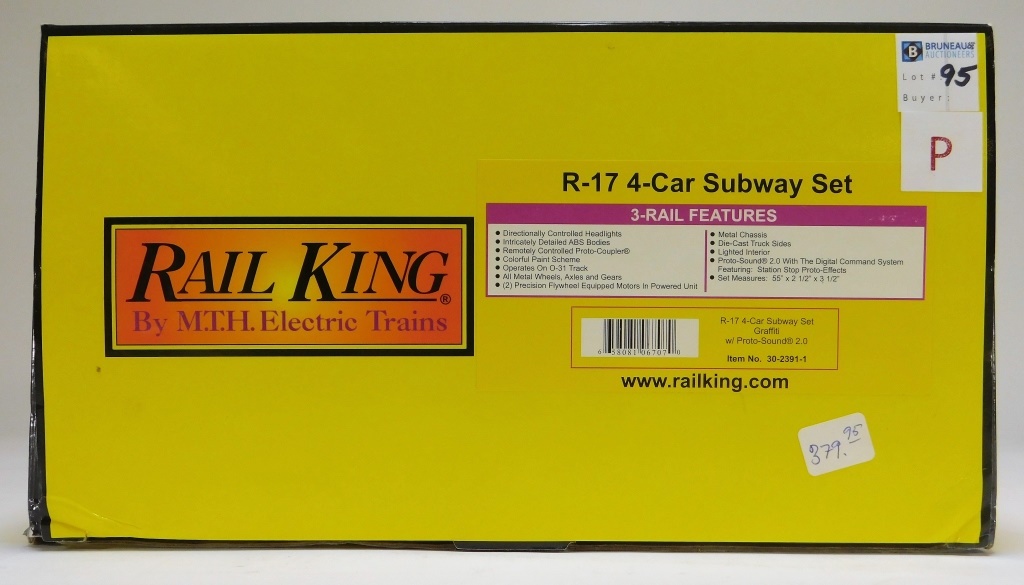 RAIL KING R 17 4 CAR GRAFFITI SUBWAY 29c7ec