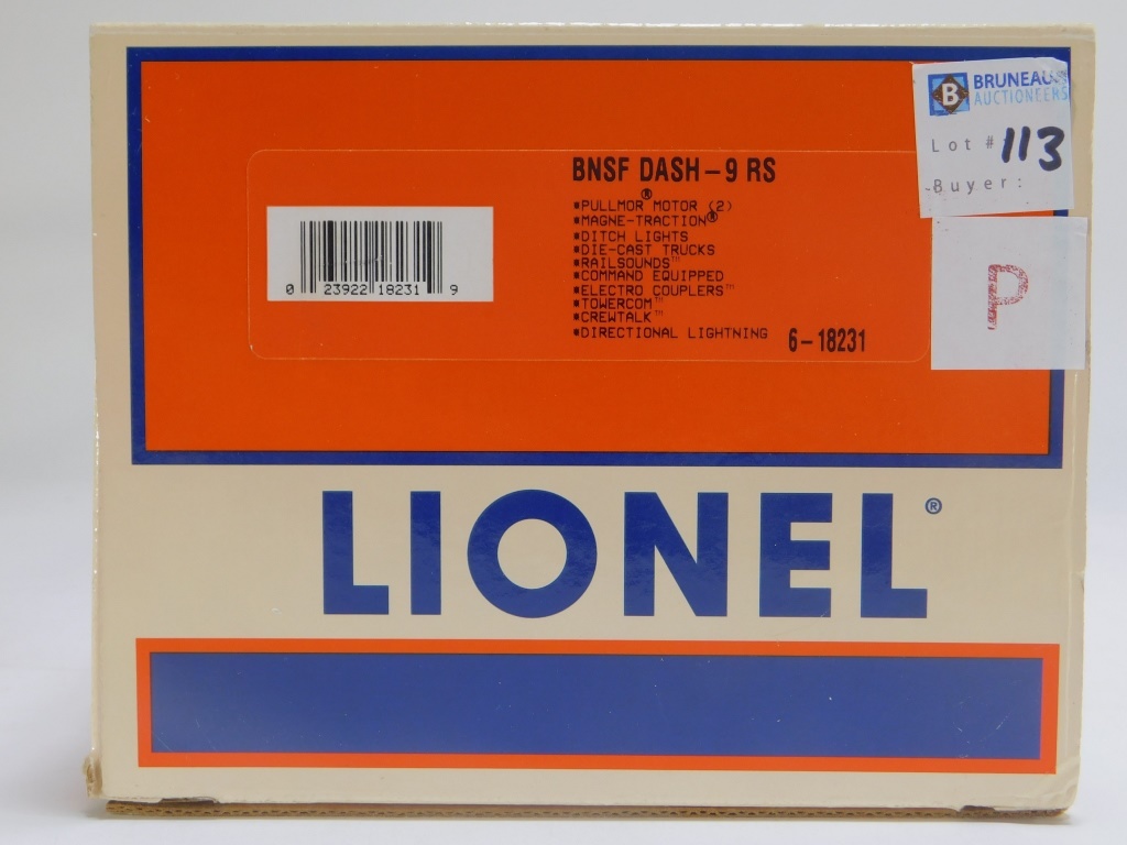 LIONEL BNSF DASH 9 RS O GAUGE ELECTRIC 29c817