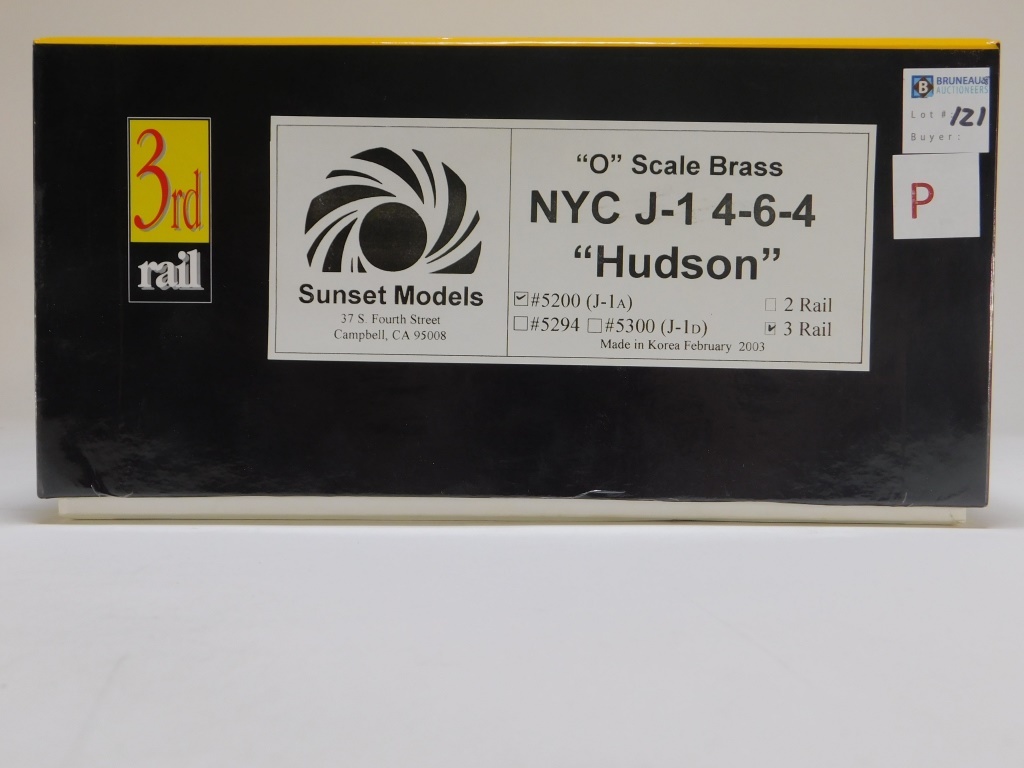 SUNSET 3RD RAIL O BRASS NYC J-1 HUDSON