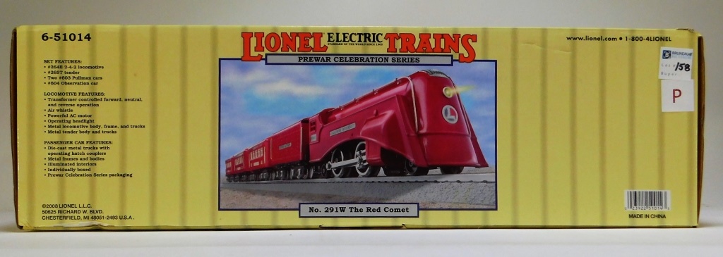 LIONEL PREWAR CELEBRATION RED COMET 29c86f