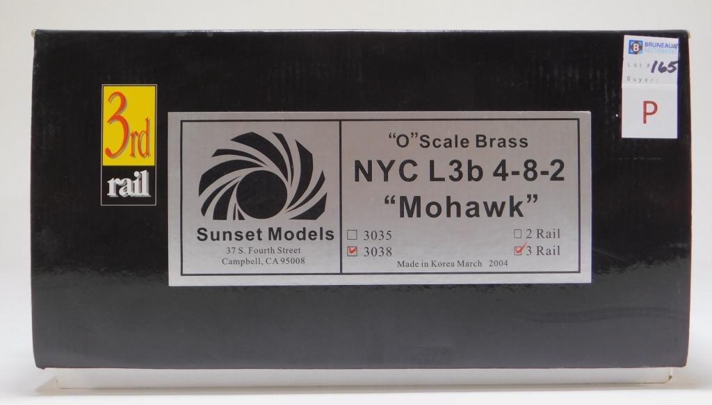 SUNSET 3RD RAIL O SCALE BRASS NYC 29c87c