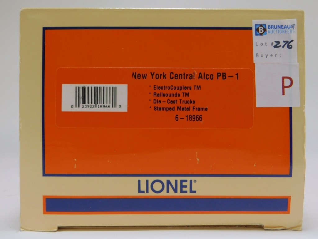 LIONEL NEW YORK CENTRAL ALCO PB-1 LOCOMOTIVE