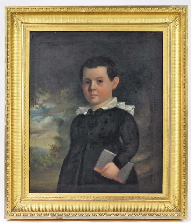 19C. AMERICAN O/C PORTRAIT PAINTING