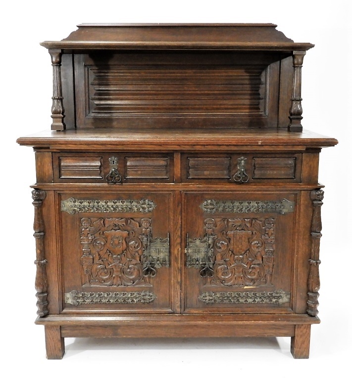 ENGLISH RENAISSANCE OAK CARVED