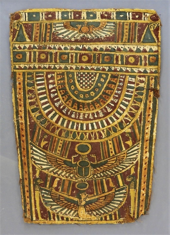 ANCIENT EGYPTIAN SARCOPHAGUS PAINTED