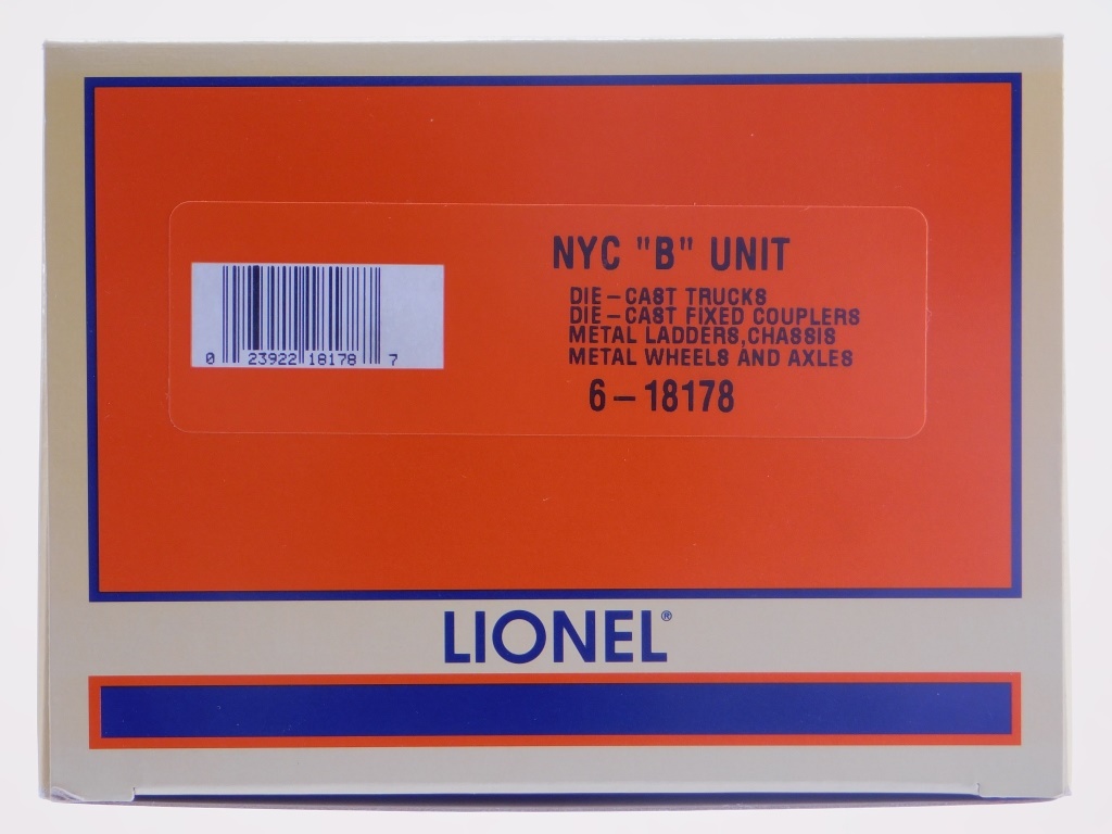 LIONEL CENTURY CLUB NYC B UNIT 29cc6f