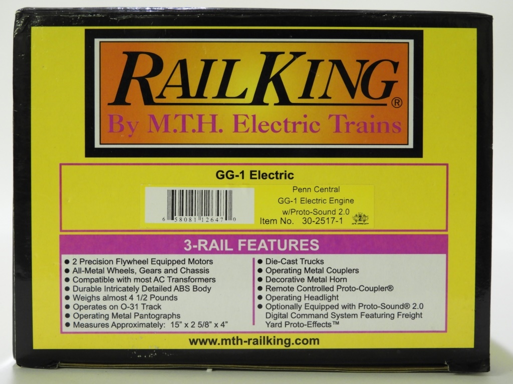 RAIL KING PENN CENTRAL GG 1 ELECTRIC 29cc71