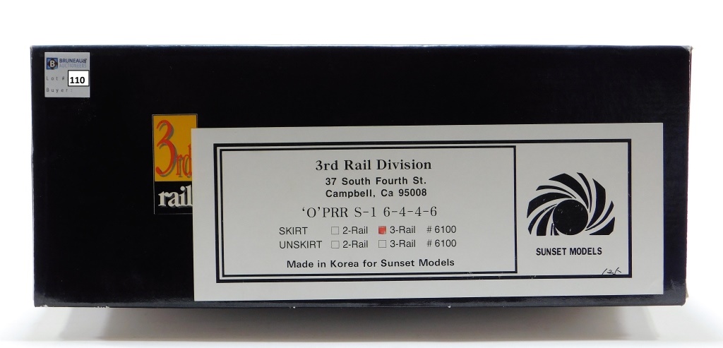 3RD RAIL O PRR S-1 6-4-4-6 O GAUGE