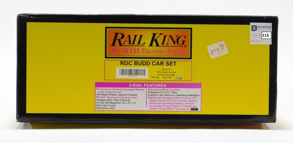 RAIL KING RDC BUDD O GAUGE ELECTRIC 29cd28