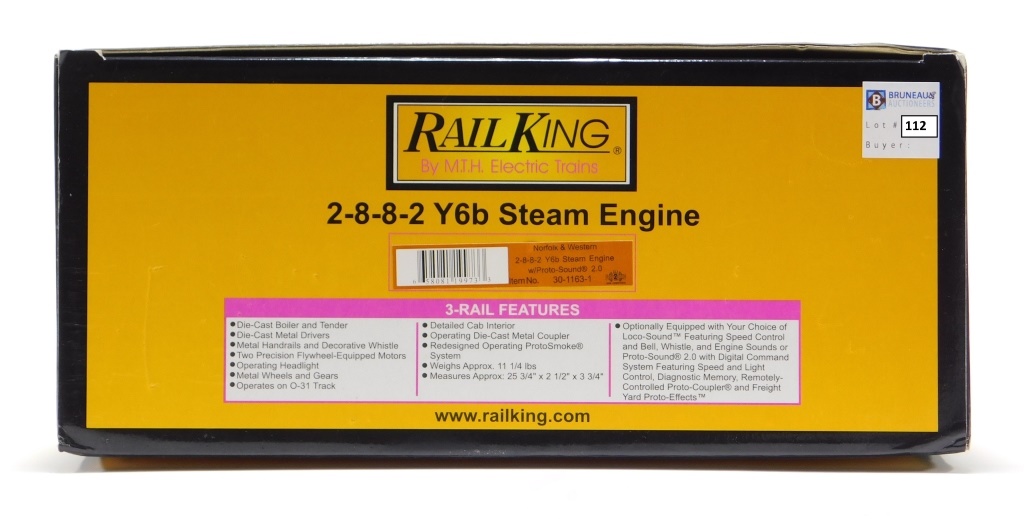 RAIL KING NORFOLK WESTERN 2882 29cd24