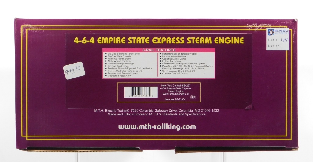 MTH NEW YORK CENTRAL EMPIRE STATE EXPRESS