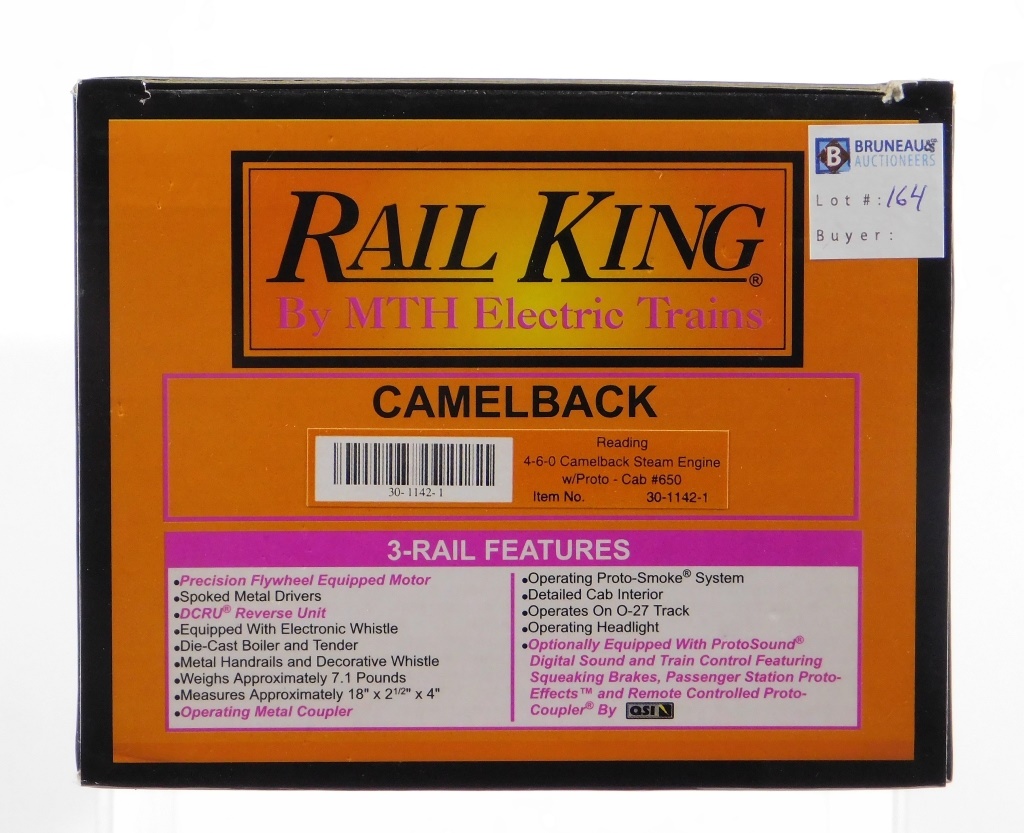 RAIL KING READING 4 6 0 CAMELBACK 29cd7d