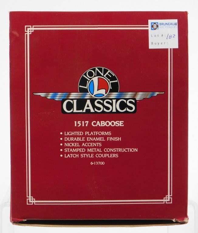 LIONEL CLASSICS 1517 CABOOSE MODEL 29cd9d