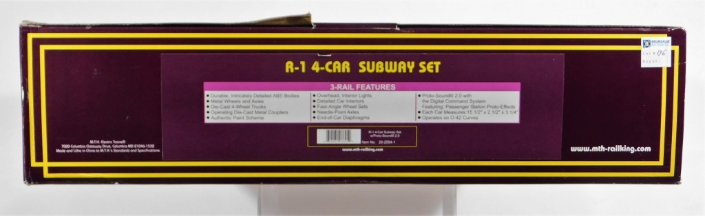 MTH R 14 CAR SUBWAY ELECTRIC MODEL 29cdb3