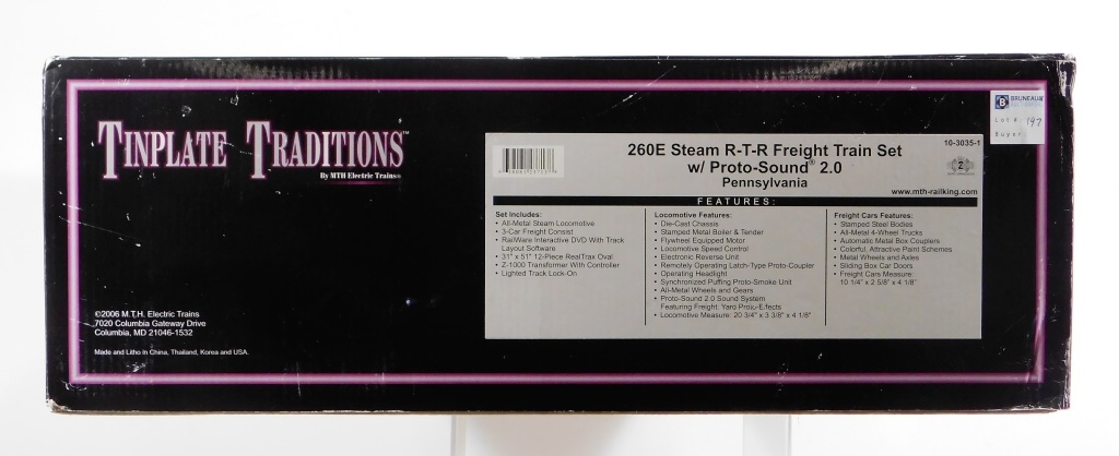 TINPLATE TRADITIONS 260E STEAM RTR FREIGHT