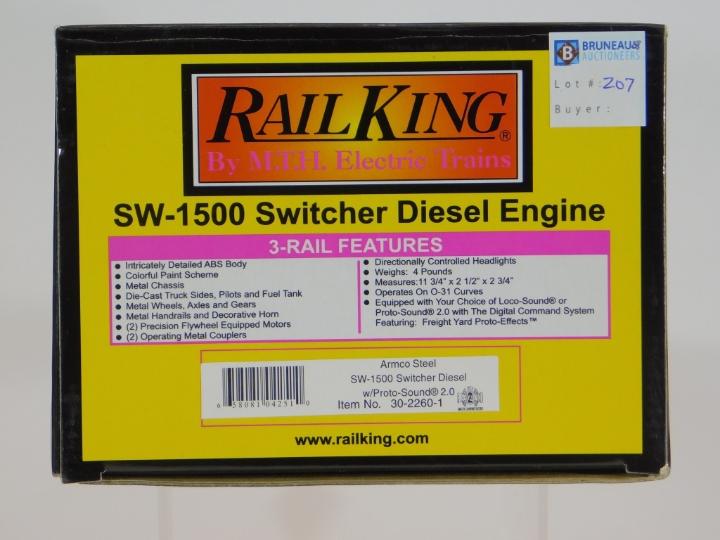 RAIL KING SW-1500 SWITCHER DIESEL ENGINE