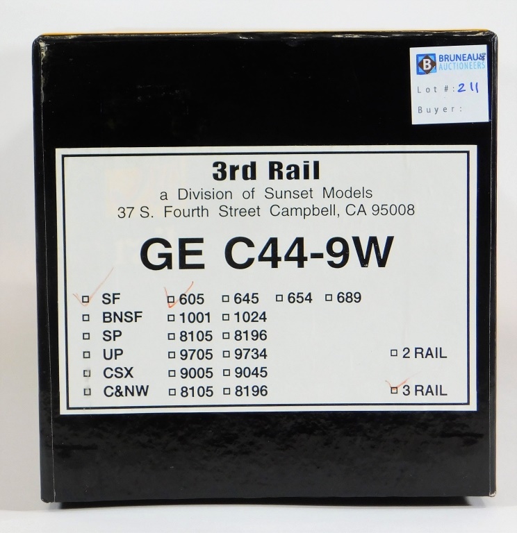 3RD RAIL G2 C44 9W 605 O GAUGE 29cdcc