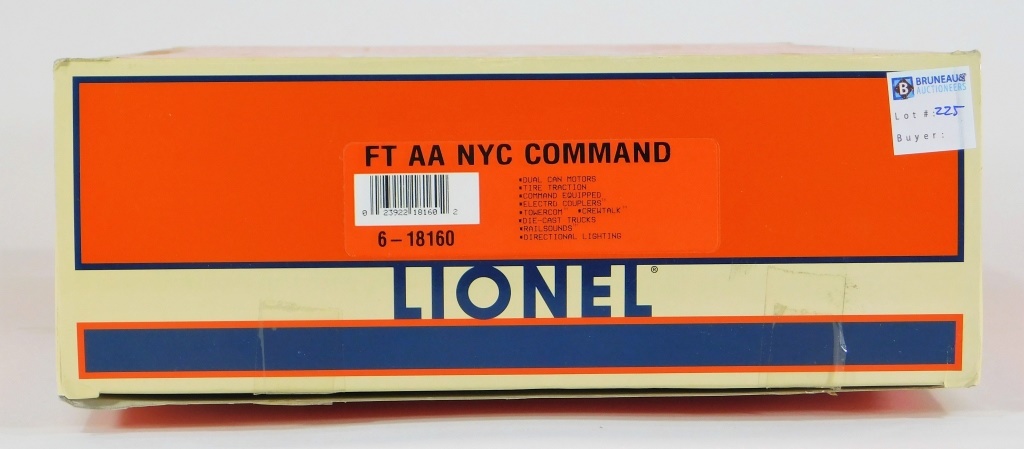 LIONEL FT AA NYC COMMAND O ELECTRIC